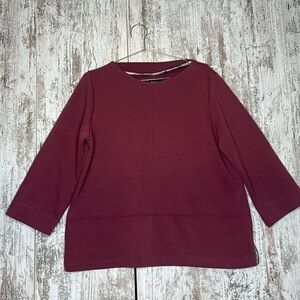 Barbour Tartan Collection Sweater - Burgundy Size 12